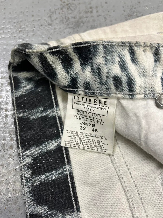 2000s Cavalli Leopard Gradient Black & White Pants ihTBqOx 11