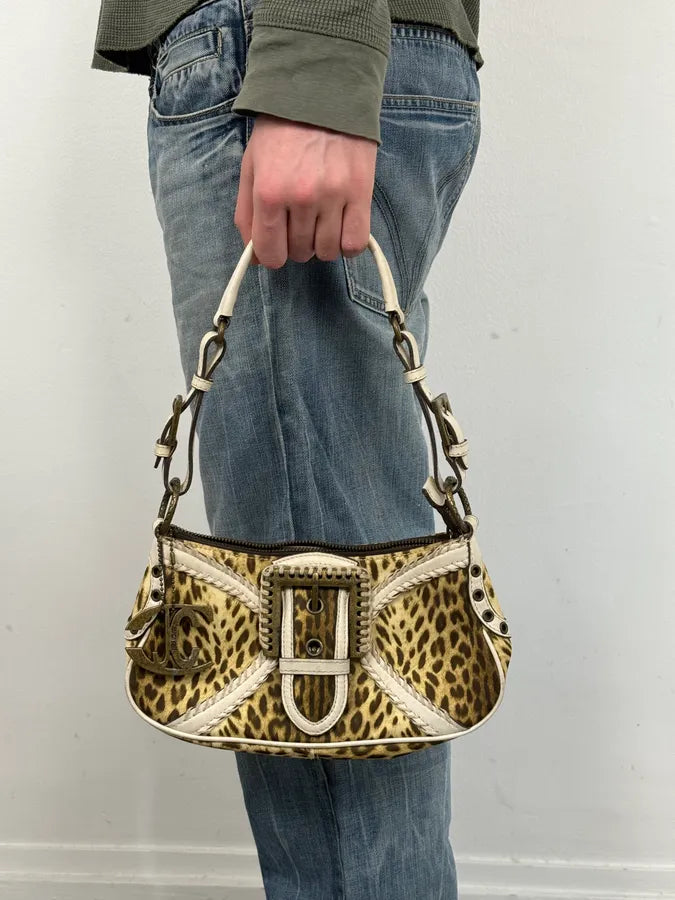 2000s Cavalli Leopard Handle Bag rXgQQOP 1