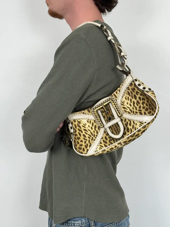 2000s Cavalli Leopard Handle Bag rXgQQOP 2
