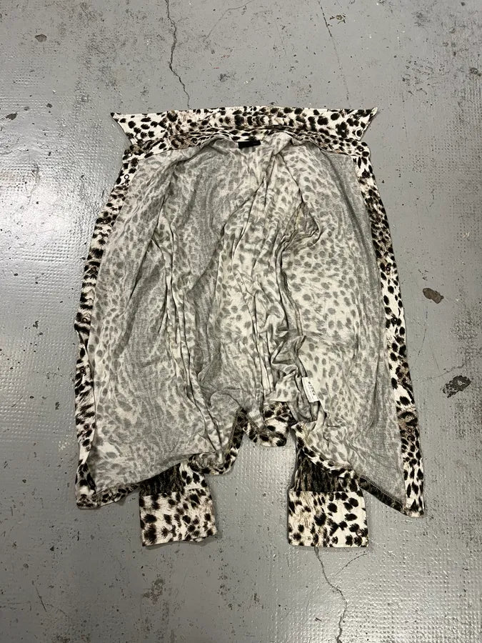 2000s Cavalli Leopard Print Beige Shirt yGbrEXm 7