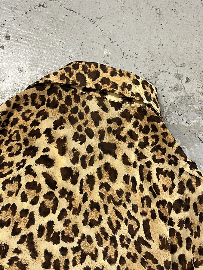 2000s Cavalli Leopard Print Chic Shirt mICmZvt 7