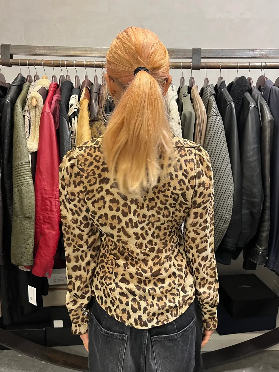 2000s Cavalli Leopard Print Chic Shirt mICmZvt 2