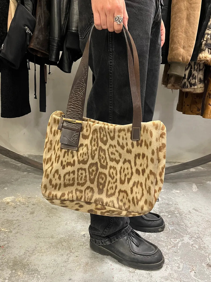 2000s Cavalli Leopard Print Handle Bag ECxbcEQ 1