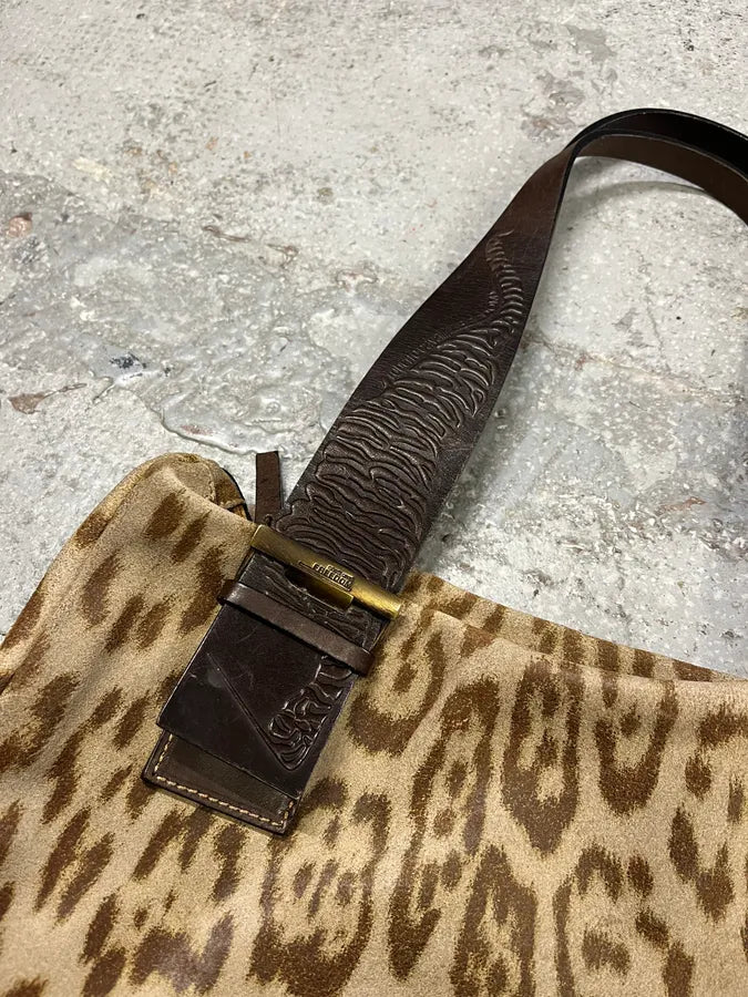2000s Cavalli Leopard Print Handle Bag (OS) ECxbcEQ 4