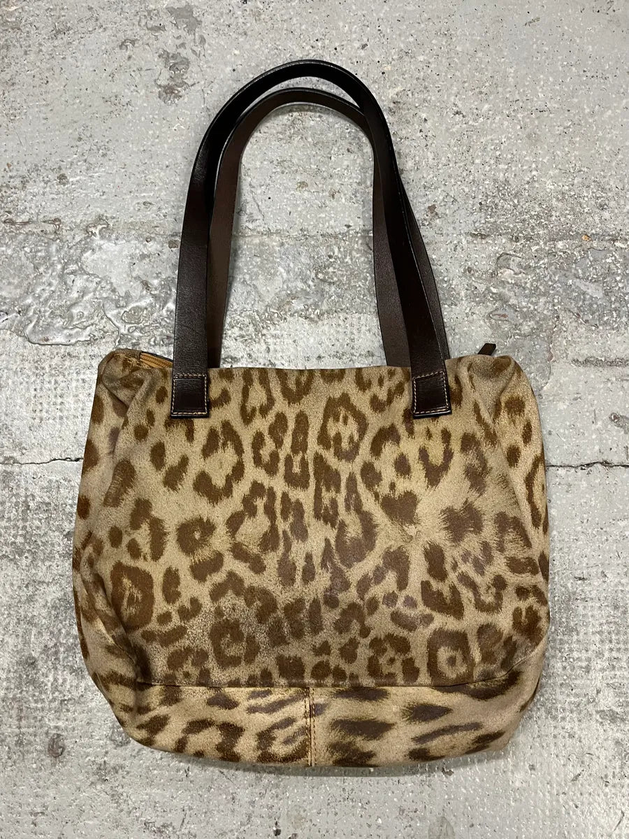 2000s Cavalli Leopard Print Handle Bag ECxbcEQ 5