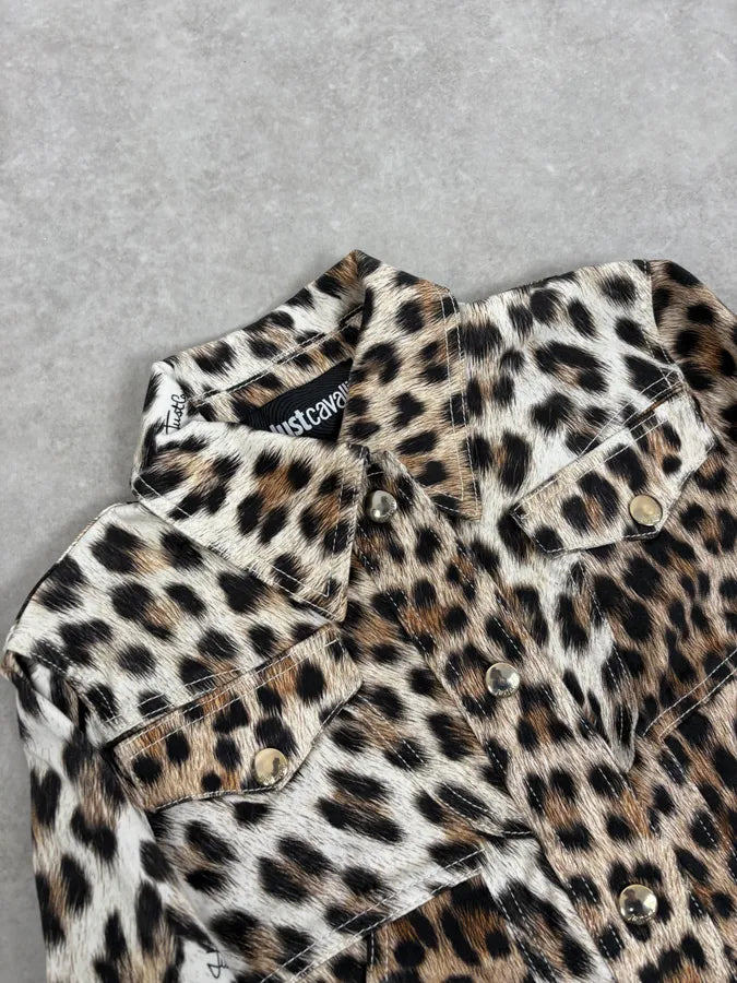 SS2016 Cavalli Leopard Print Jacket nYSWALa 4