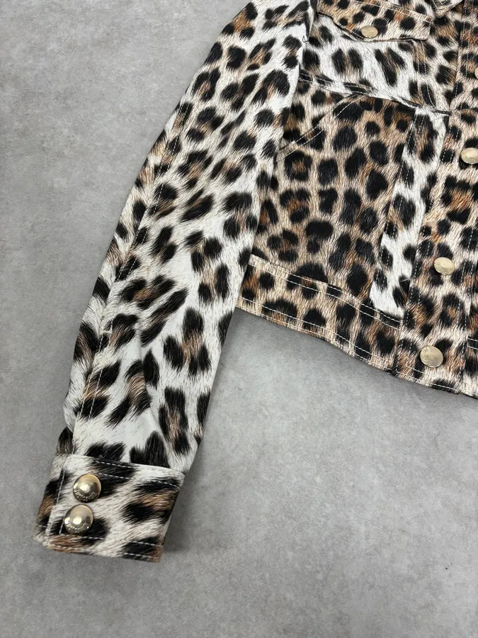 SS2016 Cavalli Leopard Print Jacket nYSWALa 7
