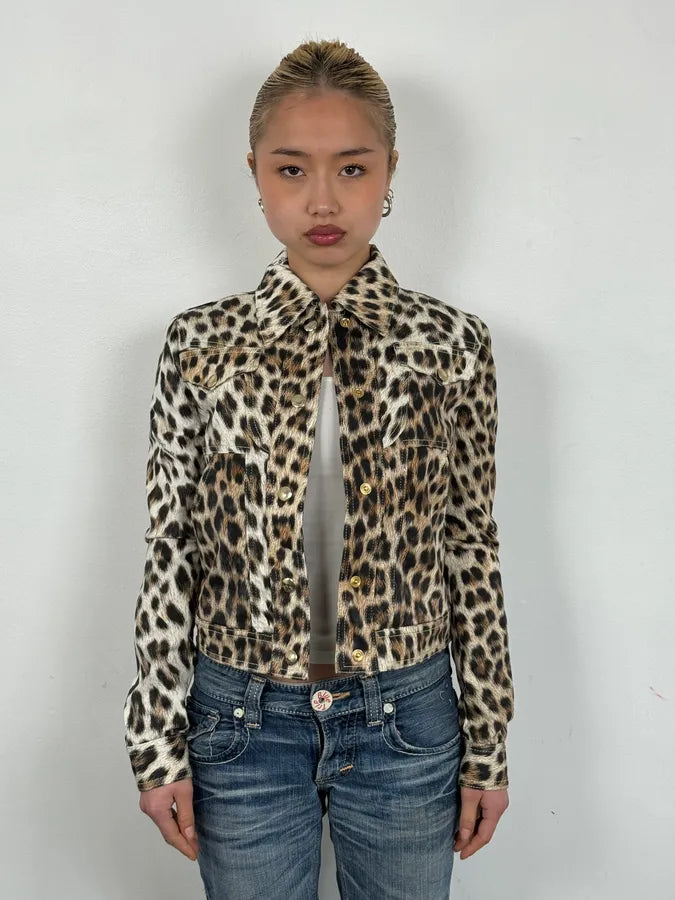 SS2016 Cavalli Leopard Print Jacket nYSWALa 1