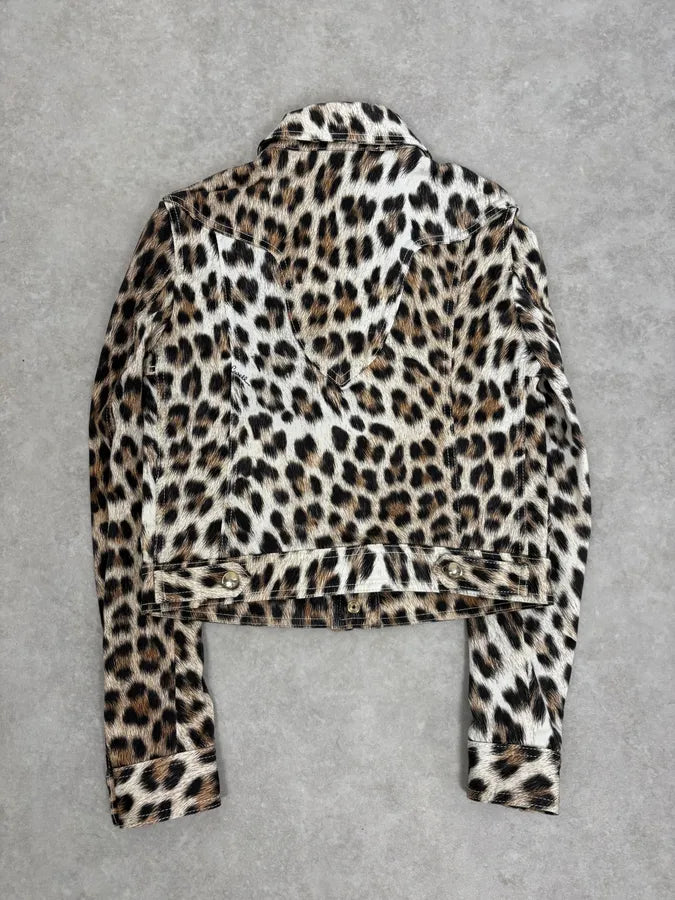 SS2016 Cavalli Leopard Print Jacket nYSWALa 5