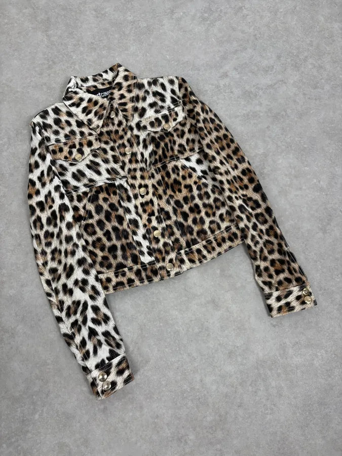 SS2016 Cavalli Leopard Print Jacket nYSWALa 3