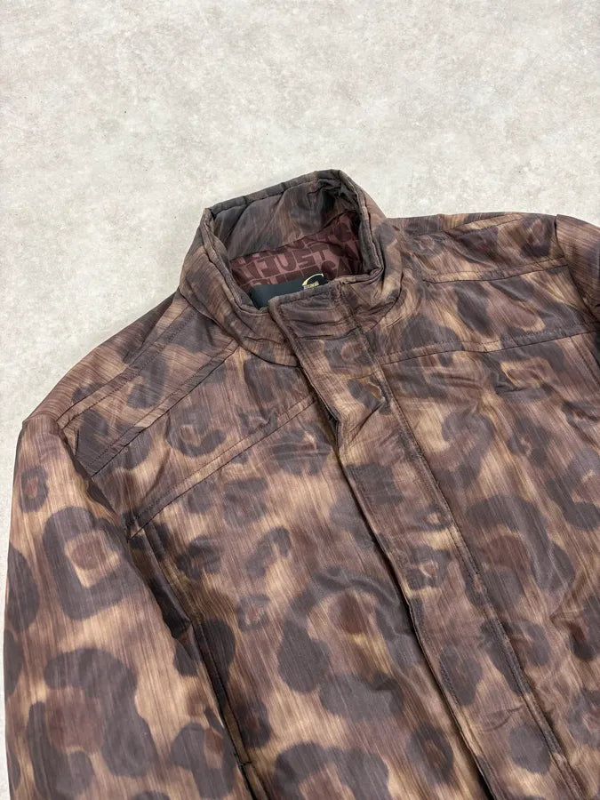 2000s Cavalli Leopard Print Obscure Bomber Jacket BIVXoaY 4