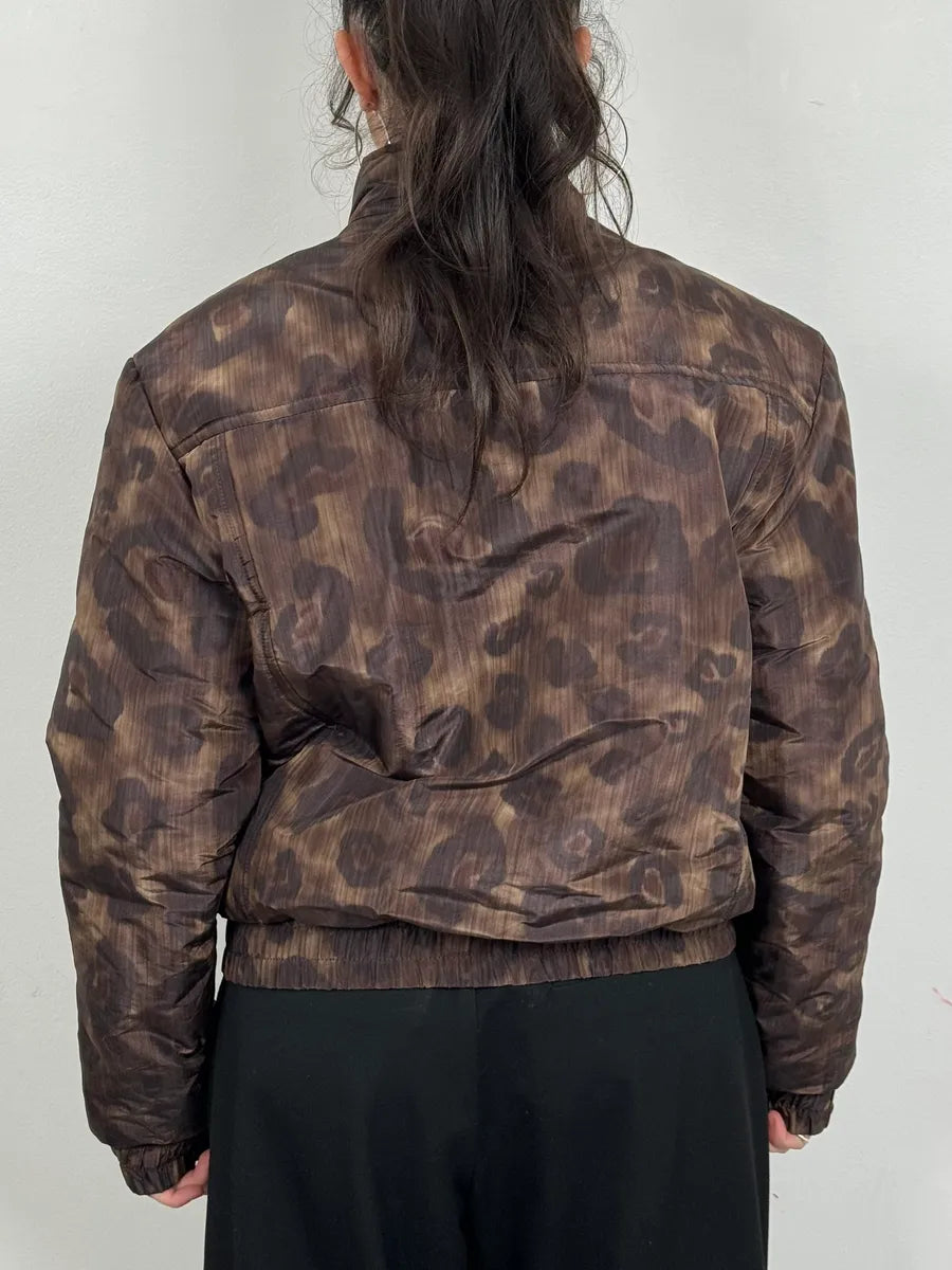 2000s Cavalli Leopard Print Obscure Bomber Jacket BIVXoaY 2