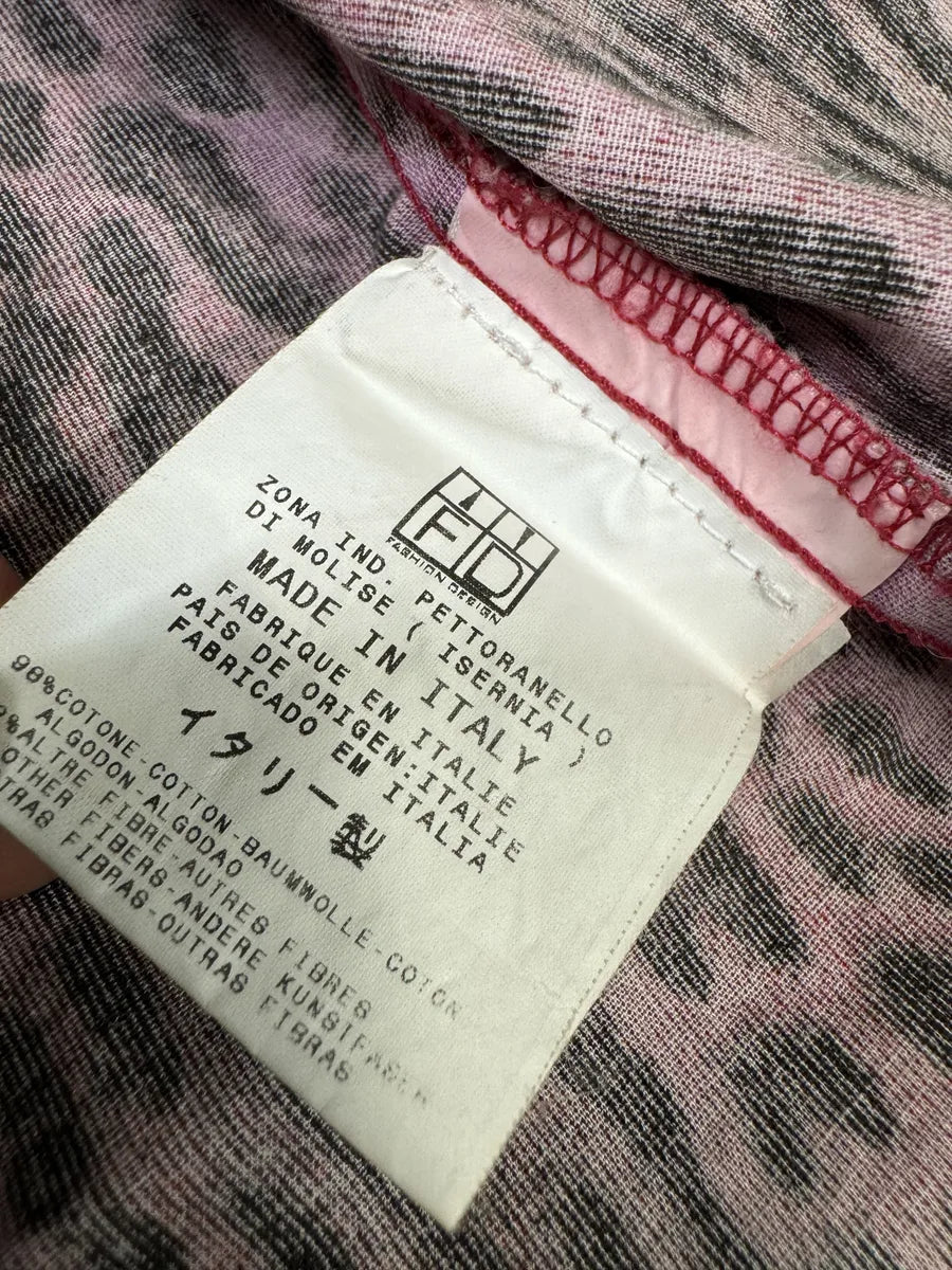 2000s Cavalli Leopard Print Red Obscure Shirt kUBWbRe 8