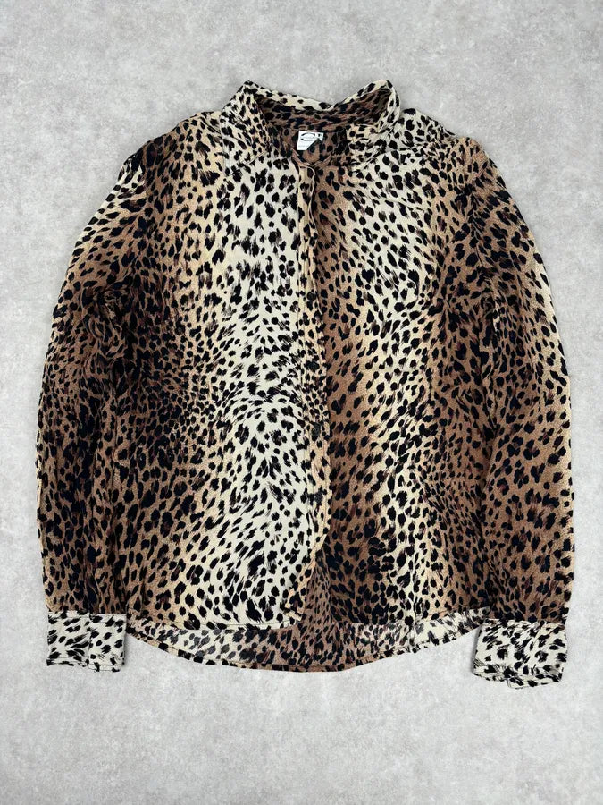 2000s Cavalli Leopard Print Shirt  BCibbMB 1