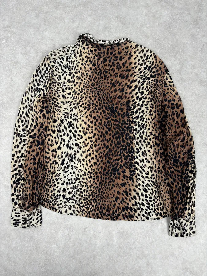 2000s Cavalli Leopard Print Shirt  BCibbMB 4