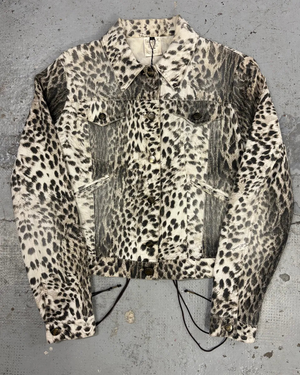 AW2005 Cavalli Leopard Print White Jacket qpcRgRG 0