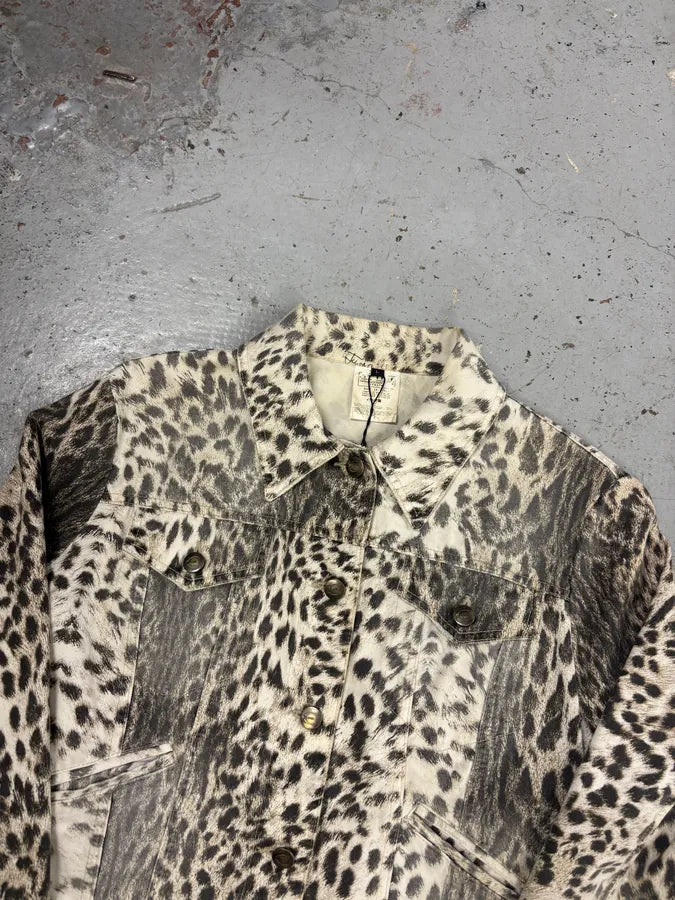 AW2005 Cavalli Leopard Print White Jacket qpcRgRG 1