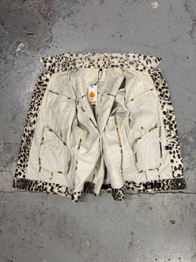 AW2005 Cavalli Leopard Print White Jacket qpcRgRG 4
