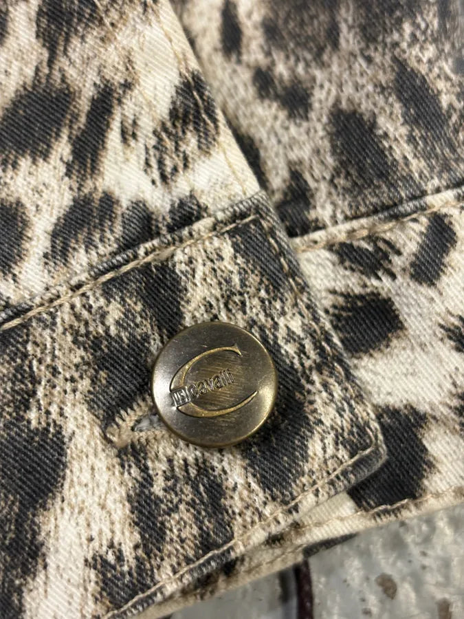 AW2005 Cavalli Leopard Print White Jacket qpcRgRG 9