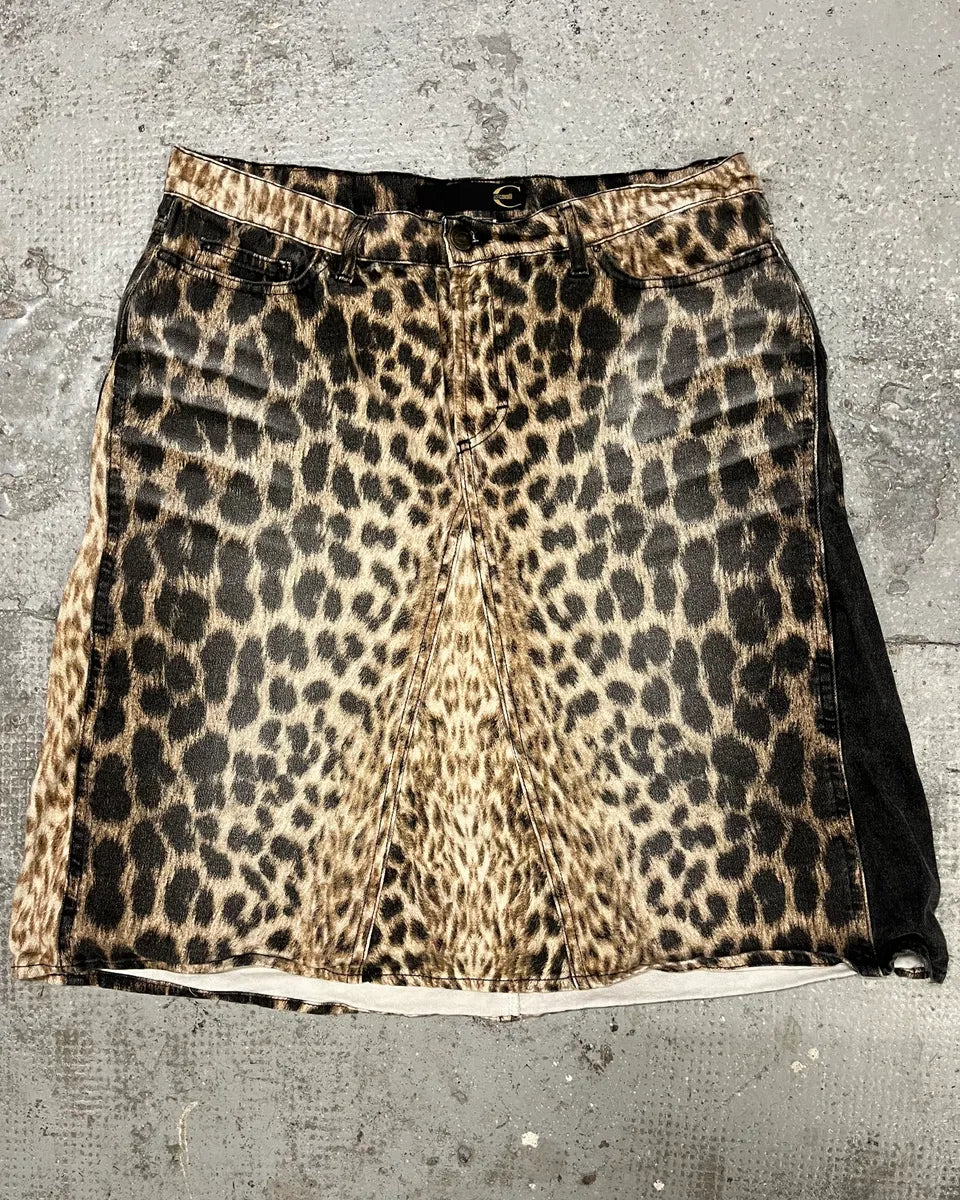 2000s Cavalli Leopard Skirt (M) eEfAcjG 3