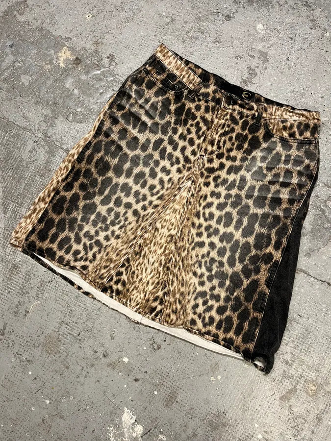 2000s Cavalli Leopard Skirt (M) eEfAcjG 4