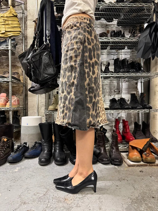 2000s Cavalli Leopard Skirt (M) eEfAcjG 1