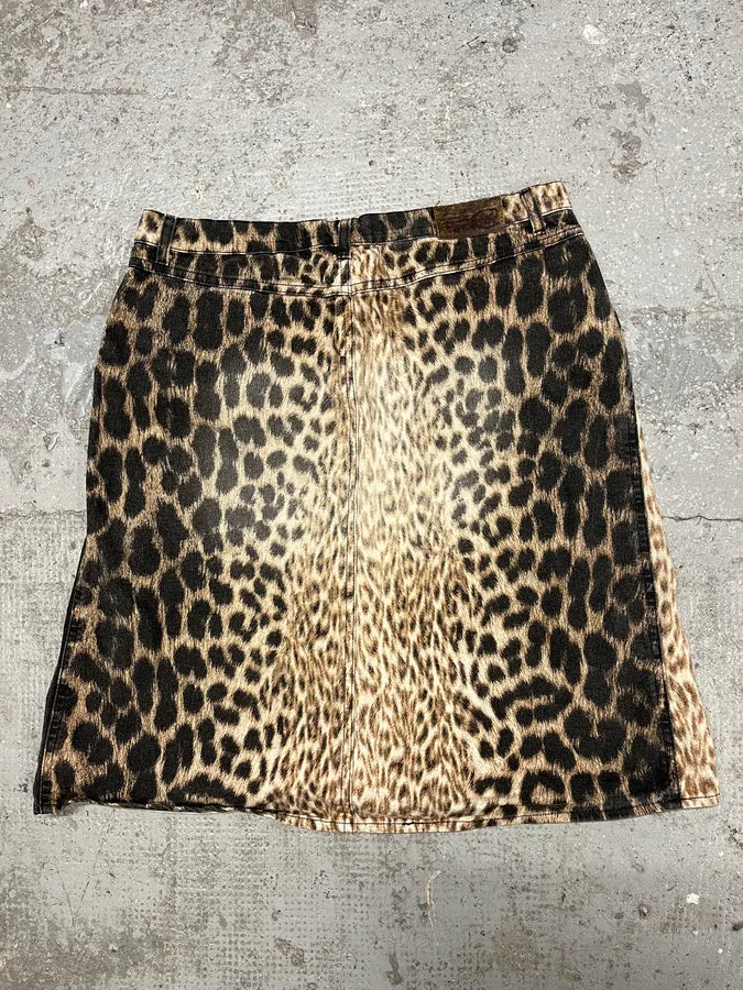 2000s Cavalli Leopard Skirt (M) eEfAcjG 6