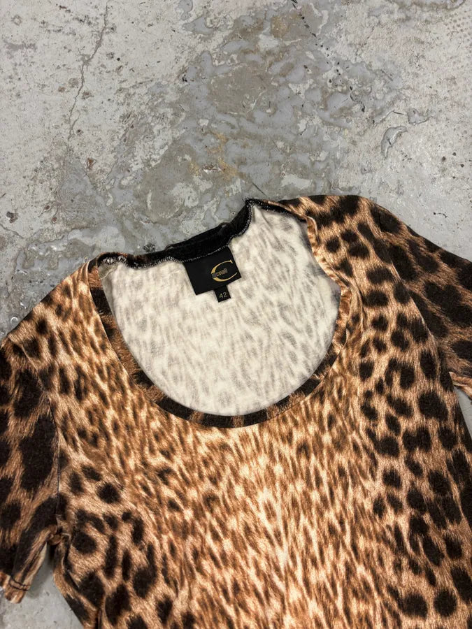 2000s Cavalli Leopard T-Shirt yicPnwW 4