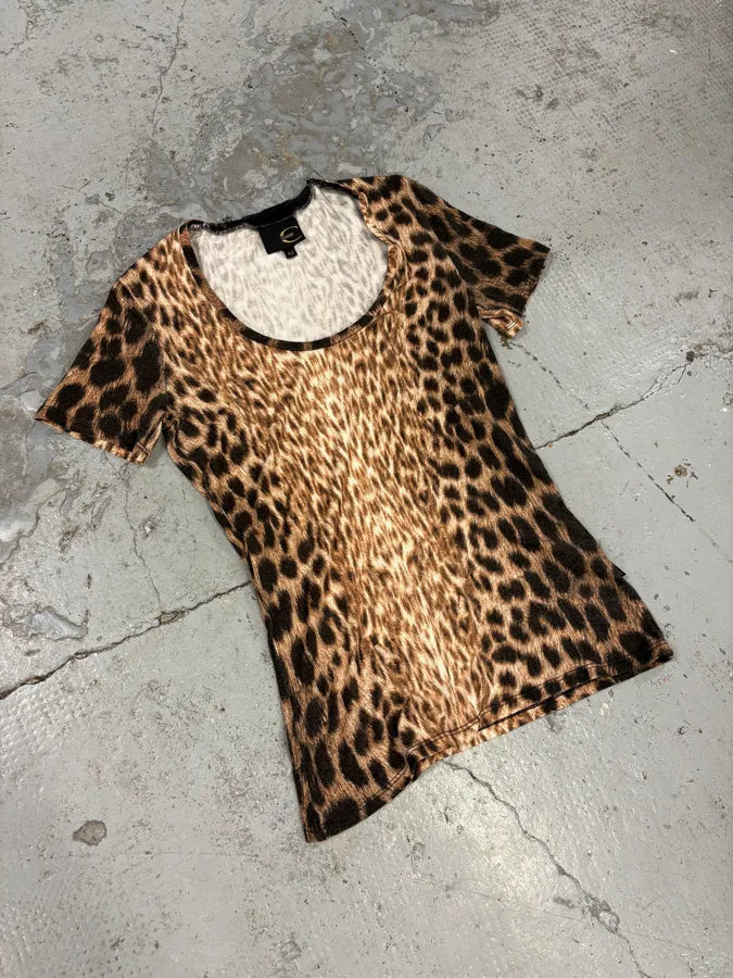 2000s Cavalli Leopard T-Shirt yicPnwW 3