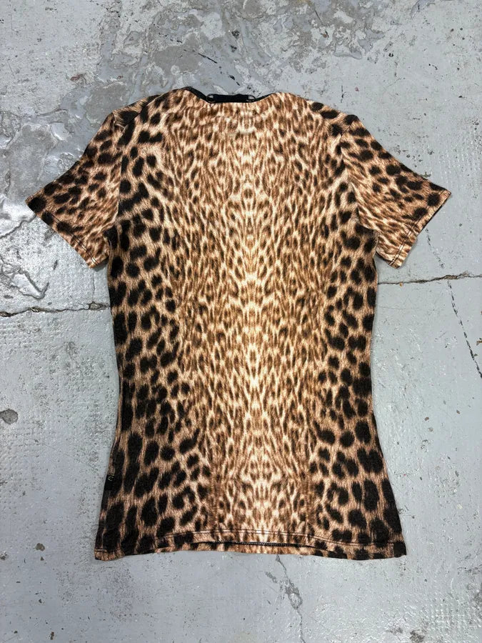2000s Cavalli Leopard T-Shirt yicPnwW 5