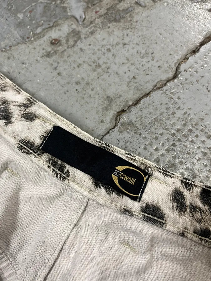 AW2005 Cavalli Leopard White & Black Pants rdNbNyw 10