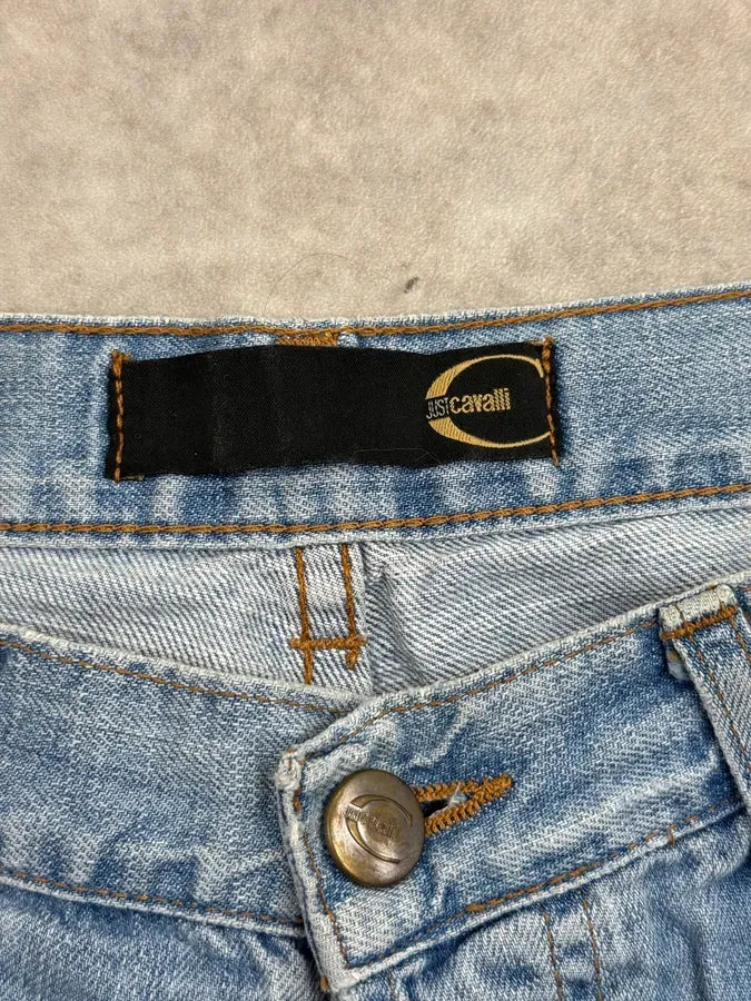 2000s Cavalli Light Blue Washed Denim Jeans hrZqTcj 11