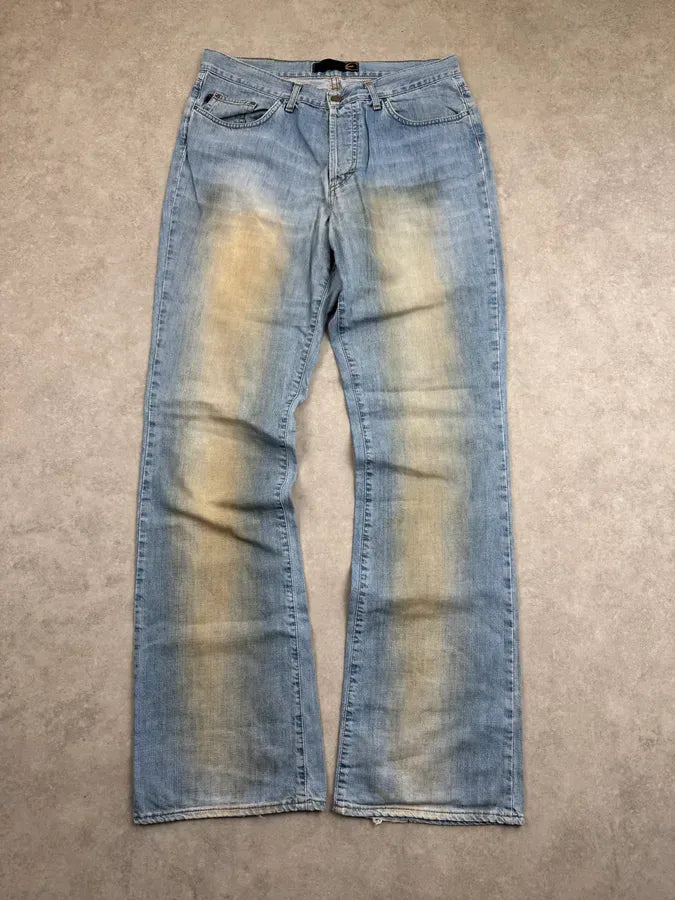 2000s Cavalli Light Blue Washed Denim Jeans hrZqTcj 3