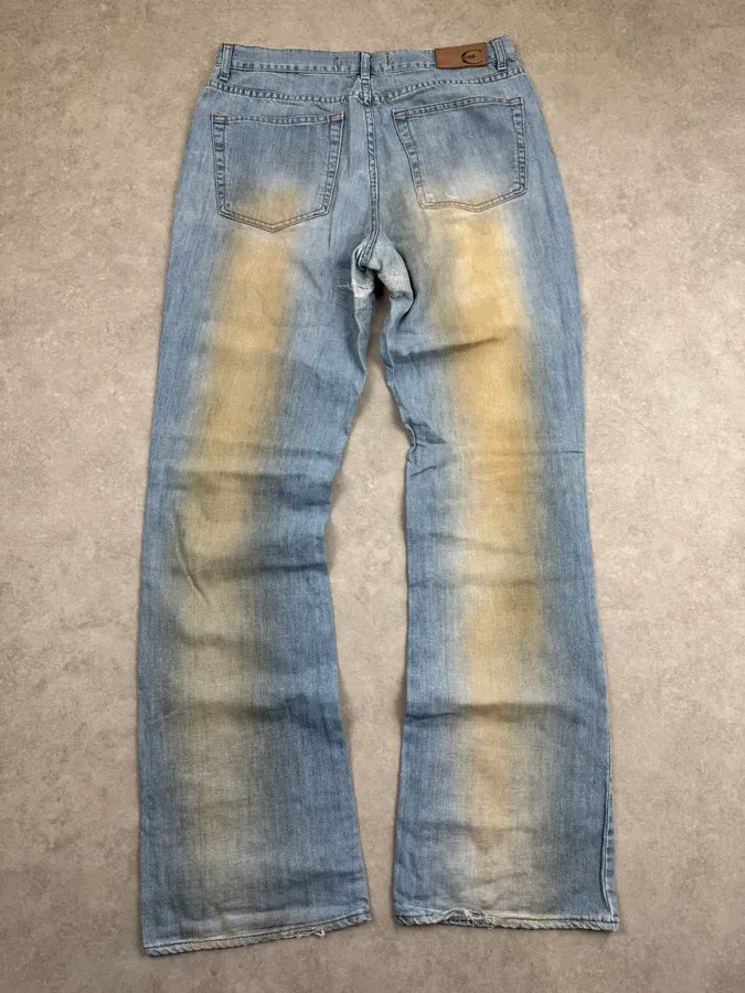 2000s Cavalli Light Blue Washed Denim Jeans hrZqTcj 6