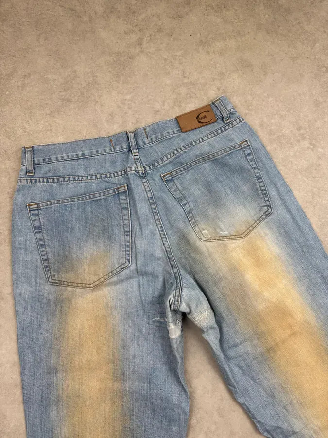 2000s Cavalli Light Blue Washed Denim Jeans hrZqTcj 7