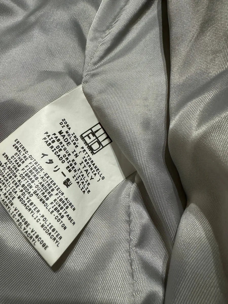 2000s Cavalli Long Italian Trench Faux Fur Coat (S) 8