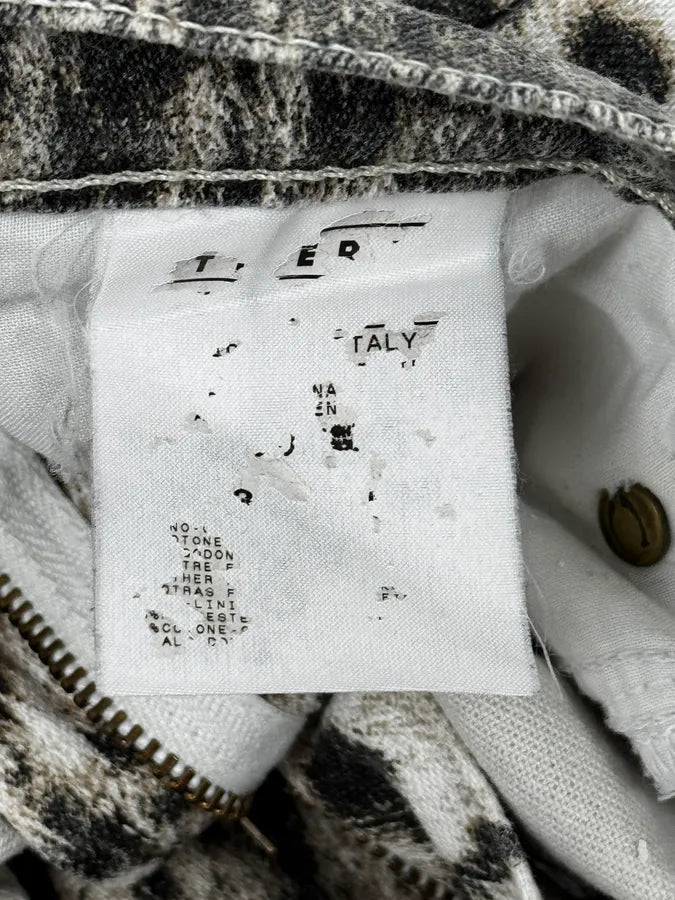 SS2006 Cavalli Black & White Leopard Print Pants JfFlXHm 11