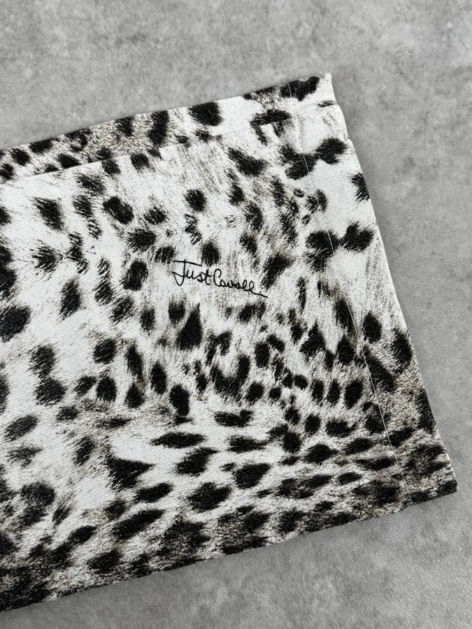 SS2006 Cavalli Black & White Leopard Print Pants JfFlXHm 8