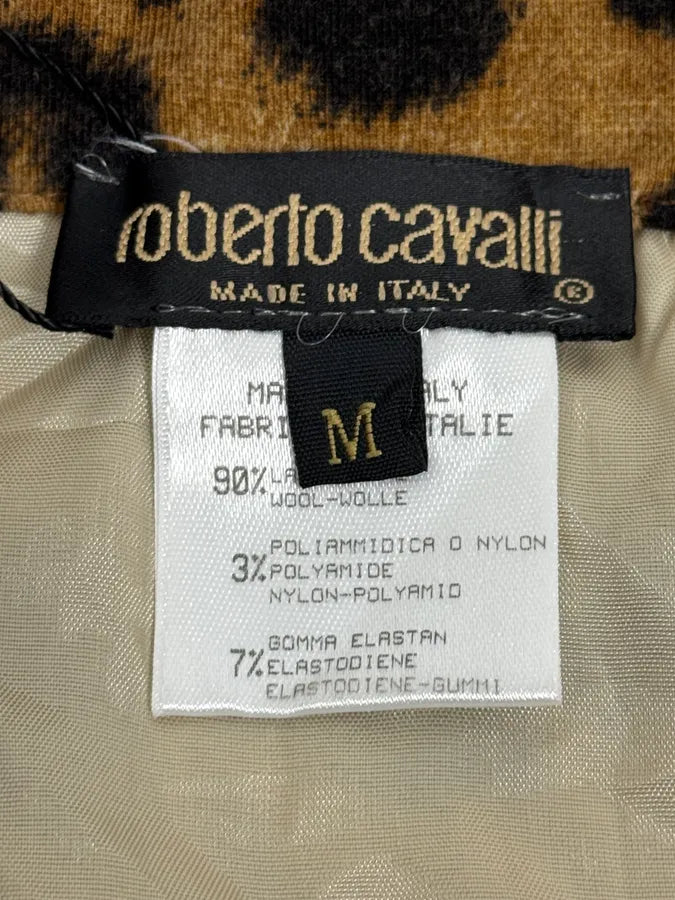 AW2003 Roberto Cavalli Leopard Wool Skirt  JMbUxya 7