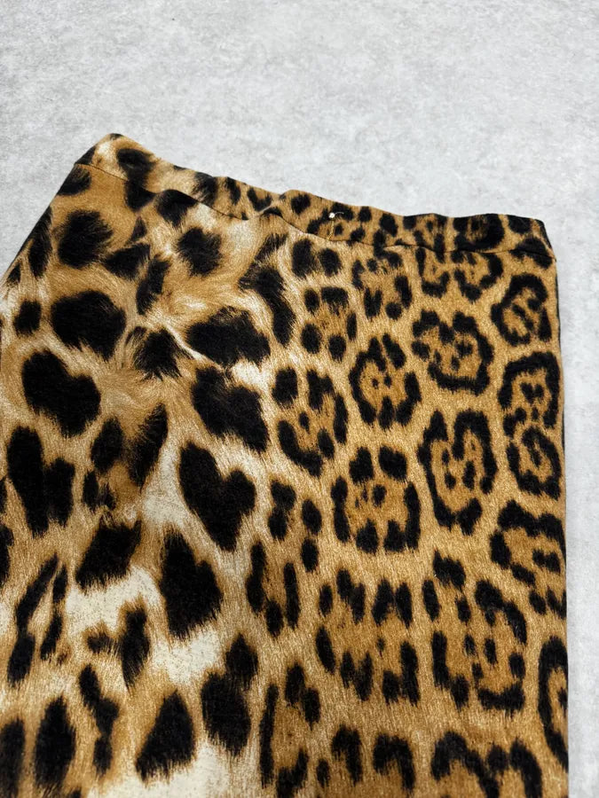 AW2003 Roberto Cavalli Leopard Wool Skirt  JMbUxya 4