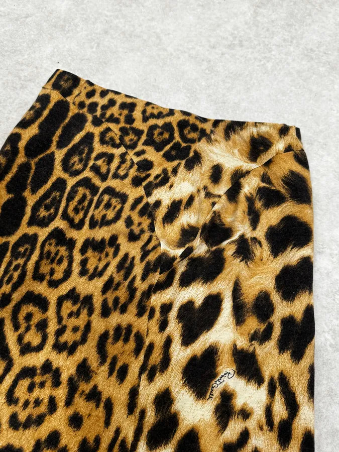 AW2003 Roberto Cavalli Leopard Wool Skirt  JMbUxya 5