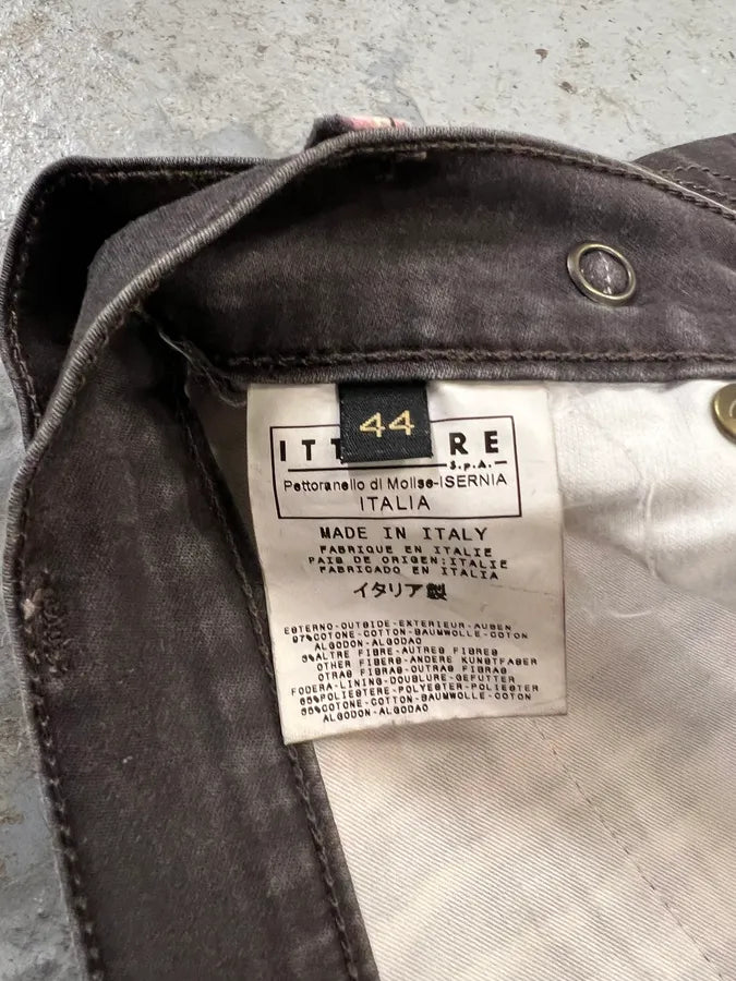 2000s Cavalli Magma Fire Denim Skirt (L) 8