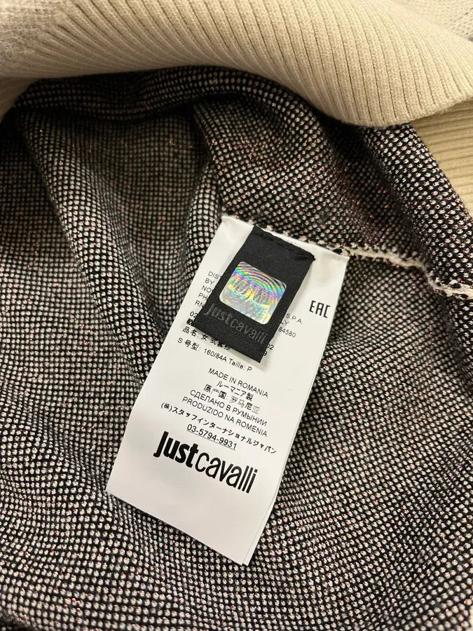 2000s Cavalli Map Relief White Sweater tckRfpu 10