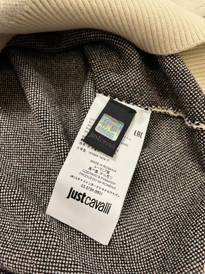 2000s Cavalli Map Relief White Sweater tckRfpu 10