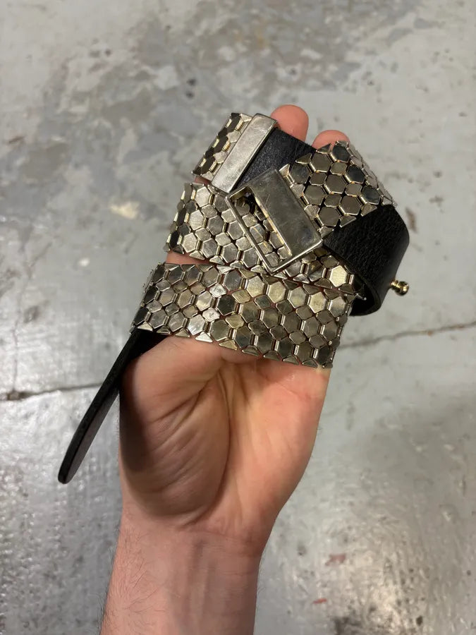 2000s Cavalli Metal Honeycomb Belt kYYQKgt 2