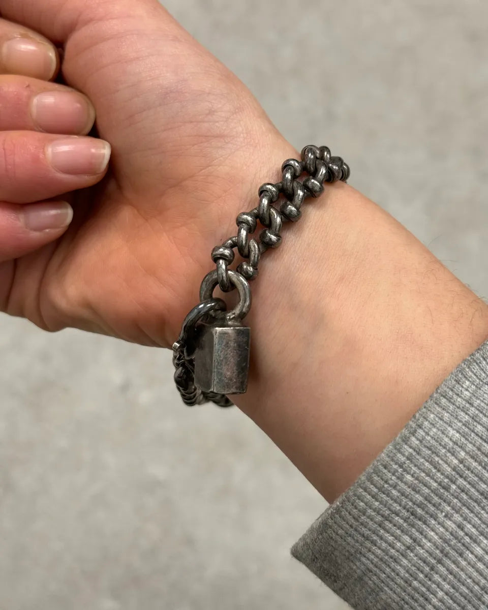 2000s Cavalli Metallic Chain Bracelet JHHpOKs 3