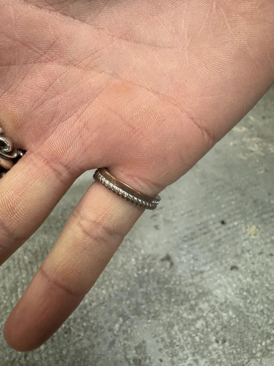 2000s Cavalli Metallic Silver Snake Ring  (OS) 4