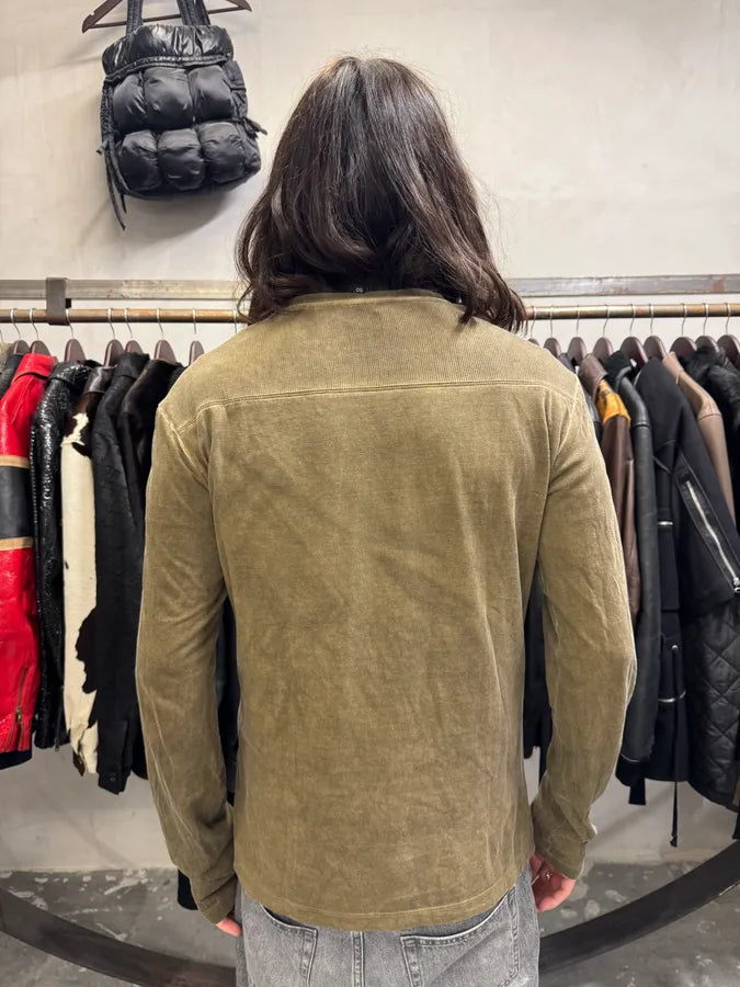 2000s Cavalli Military V Neck Green Longsleeves (L) giLMXbx 2