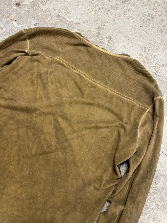 2000s Cavalli Military V Neck Green Longsleeves (L) giLMXbx 5