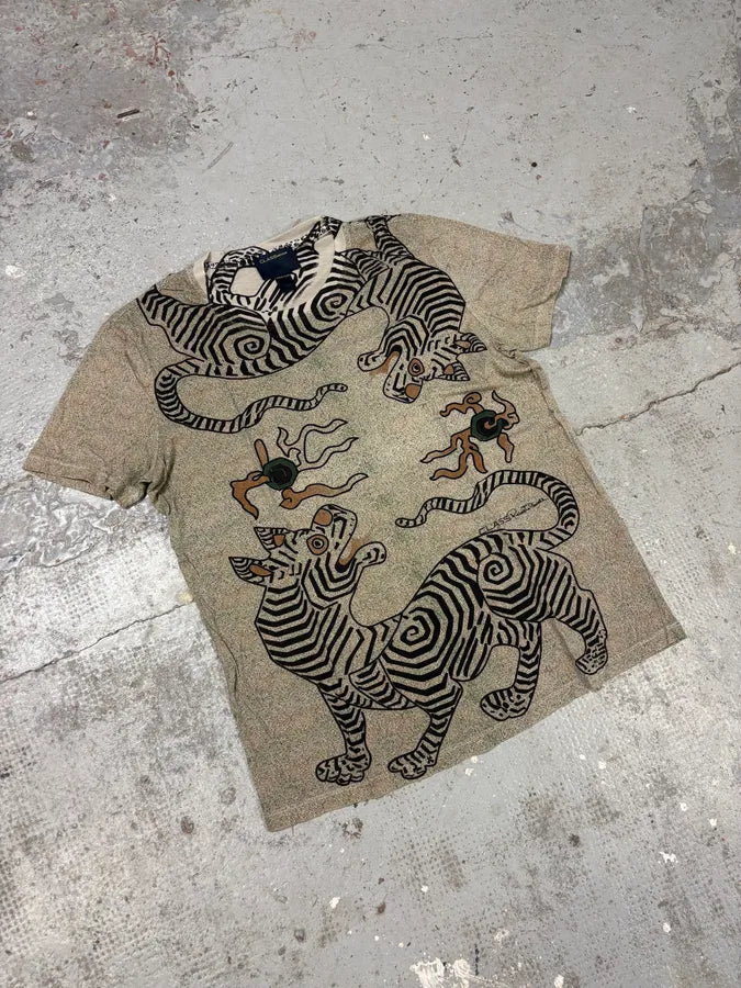 2000s Roberto Cavalli Monster Grey T-Shirt ZDduTGQ 3